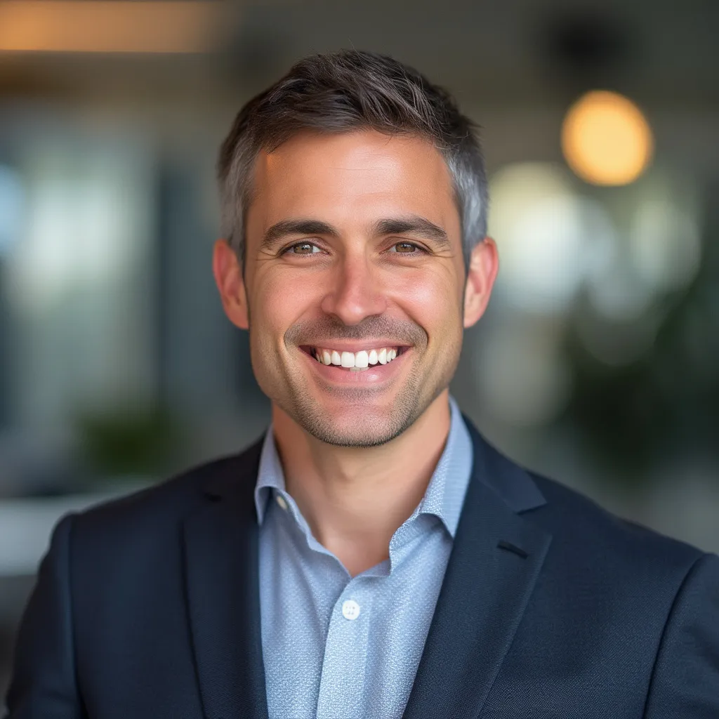 Retrato de un CEO sonriente