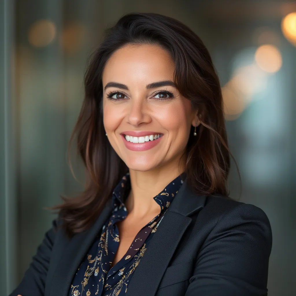 Retrato de Ana García sonriendo